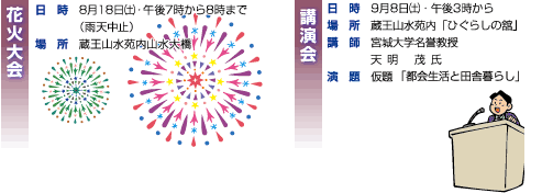 花火大会　講演会